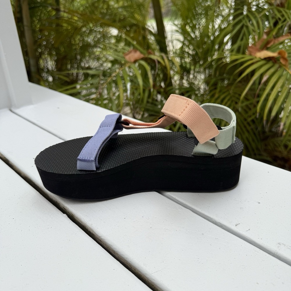 TEVA Sherbet‎ Multi Flatform Universal Platform Sandals Hiking Women's Size 8 - Picture 4 of 7
